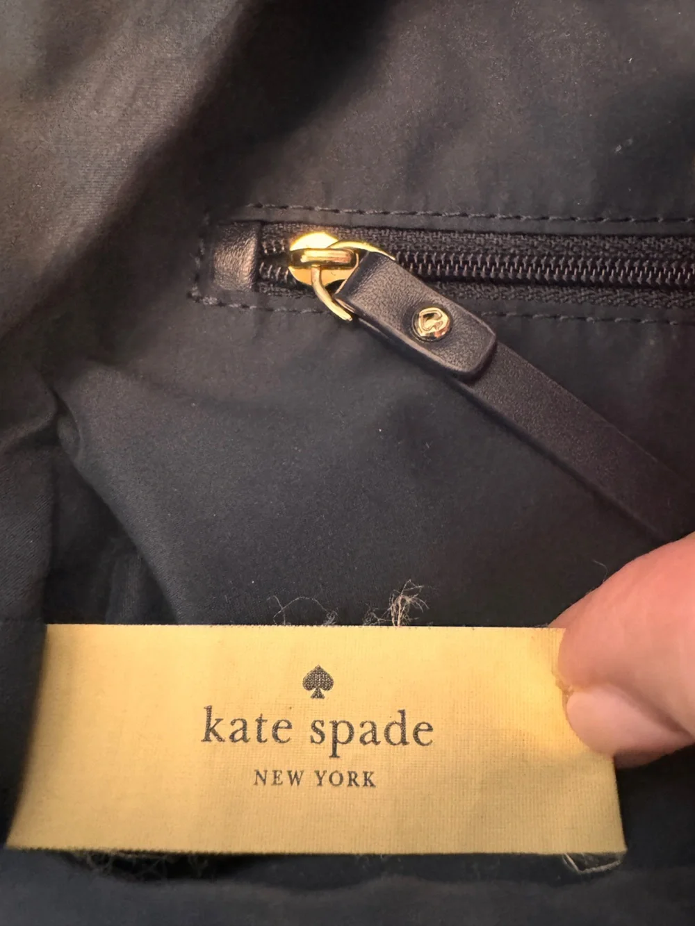 Kate Spade Navy Blue Bow Backpack